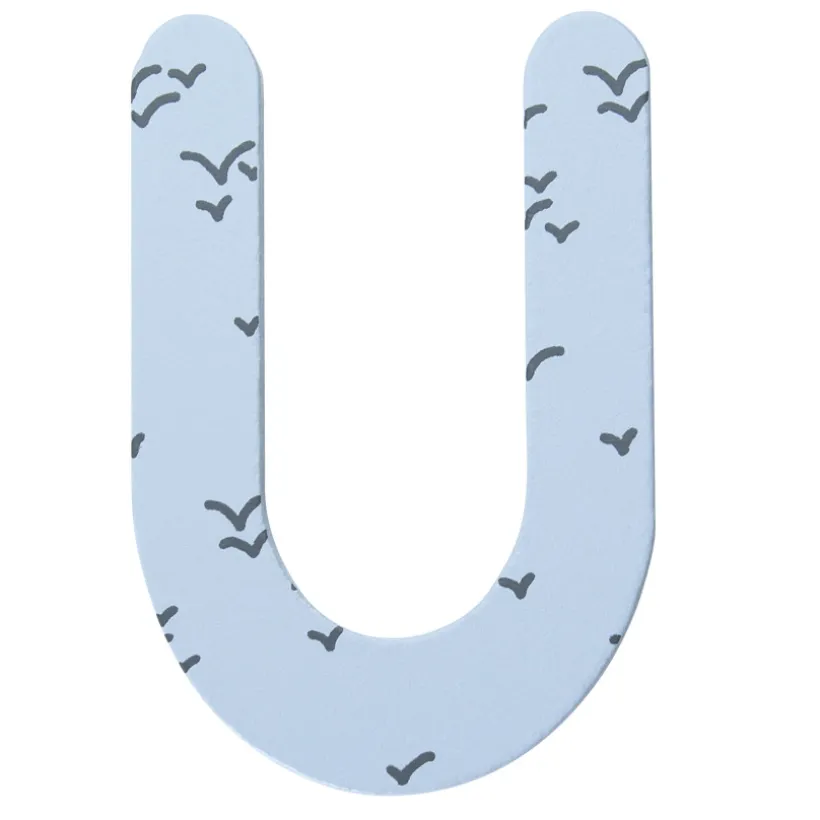 Decoratieve houten letter U