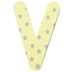 Decoratieve houten letter V