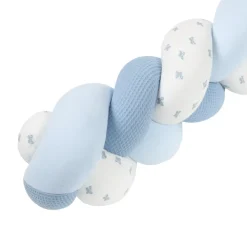 Decoratieve vlecht Tiny Flowers - Blauw