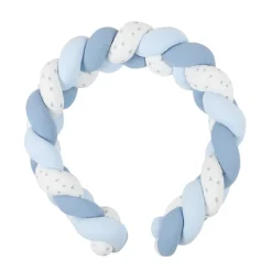Decoratieve vlecht Tiny Flowers - Blauw