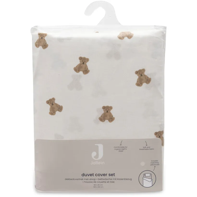 Dekbedovertrek 100x140cm + kussensloop 60x50cm Mini Teddy Bear