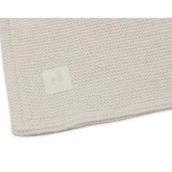 Deken - Basic Knit - Oatmeal/ Velvet - 100x150 cm