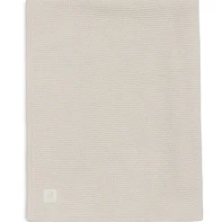 Deken - Basic Knit - Oatmeal/ Velvet - 100x150 cm