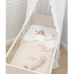 Deken bed Teddy Sparkle - Goud/ivoor gemêleerd