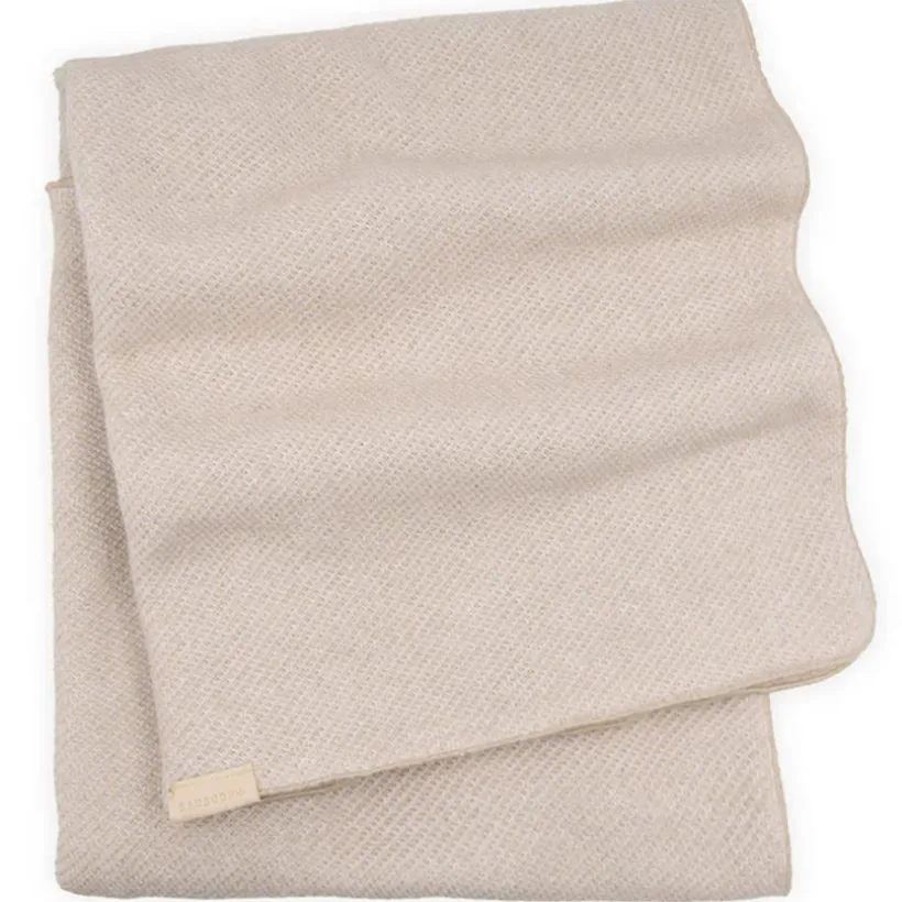 Deken brushed - Mélange sand - 80x80 cm