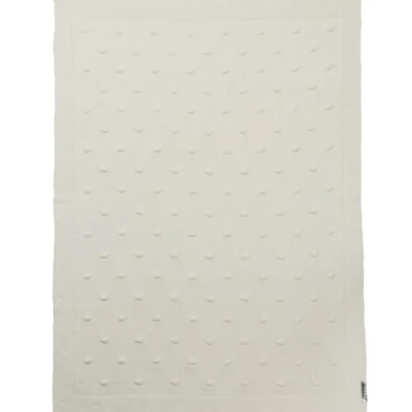 Deken knots Off White - 100x150 cm