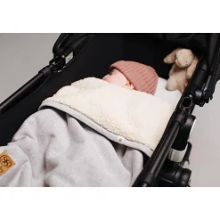 •Deken Teddy multifunctioneel 95x75cm Off White