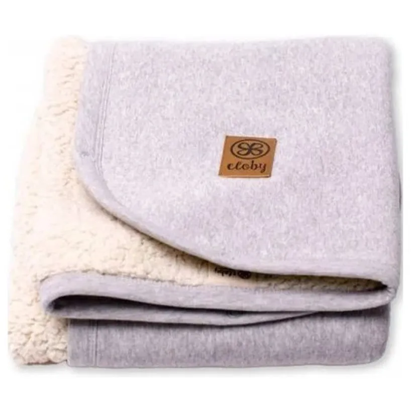 •Deken Teddy multifunctioneel 95x75cm Grijs
