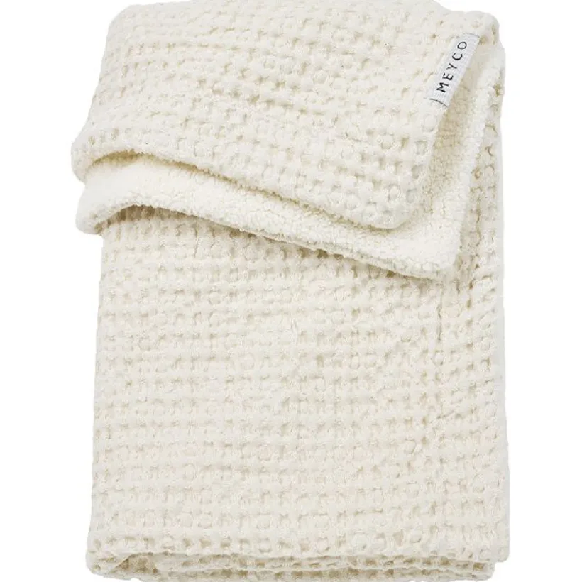 Deken Waffle Teddy 100x150cm Nature