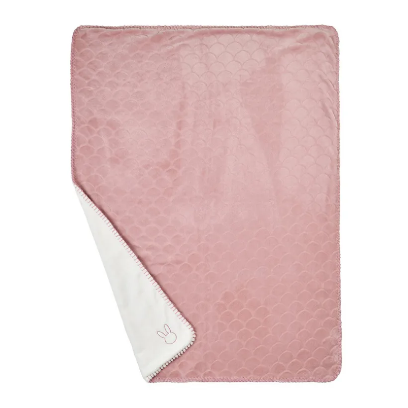 Deken Wavy - Oud roze - Lapidou - 100x75 cm