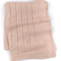Deken wieg gestreept - 75x100 cm - Roze