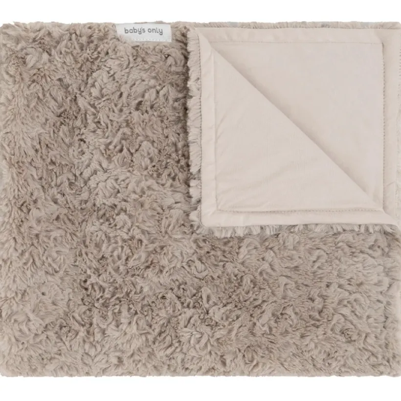 Deken wieg Snow - Taupe 70x95 cm