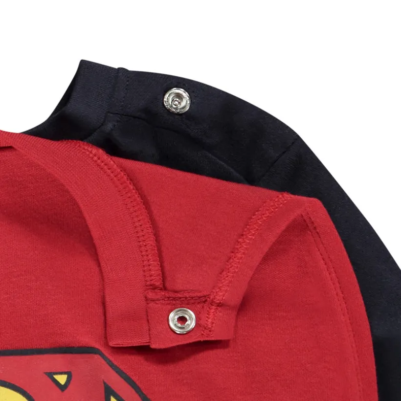 2-delige pyjama in jersey met Superman Warner-print en cape jongens