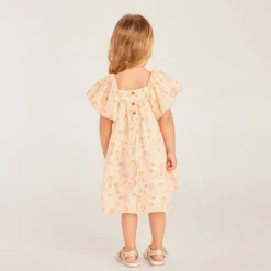 2-delige set met jurk + hoofdband met fantasieprint voor babymeisje