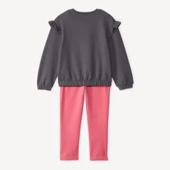 2-delig joggingensemble in scuba met pailletten meisjes