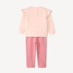 2-delig joggingensemble met bloemenprint voor babymeisje
