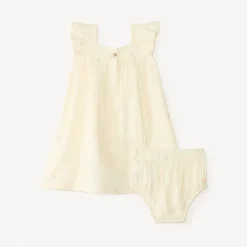 3-delig set: jurk + bloomer + hoofdband van katoen gaas voor babymeisjes