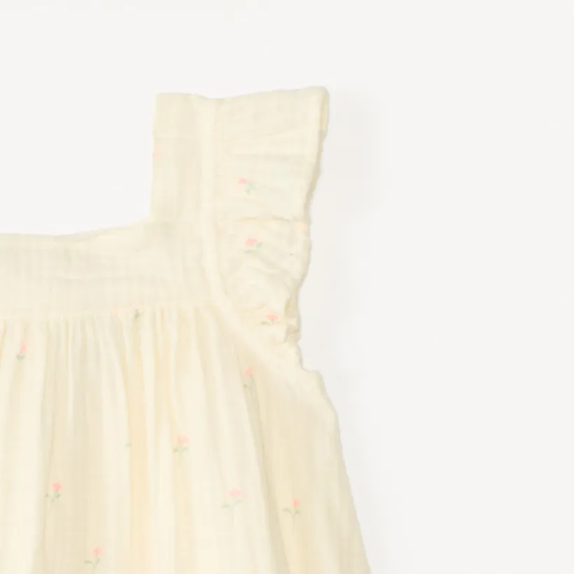 3-delig set: jurk + bloomer + hoofdband van katoen gaas voor babymeisjes