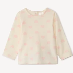 2-delig set met geborduurde tuinbroek voor babymeisje