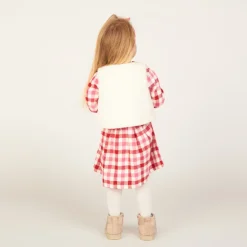 3-delig vichy geruite set voor babymeisjes
