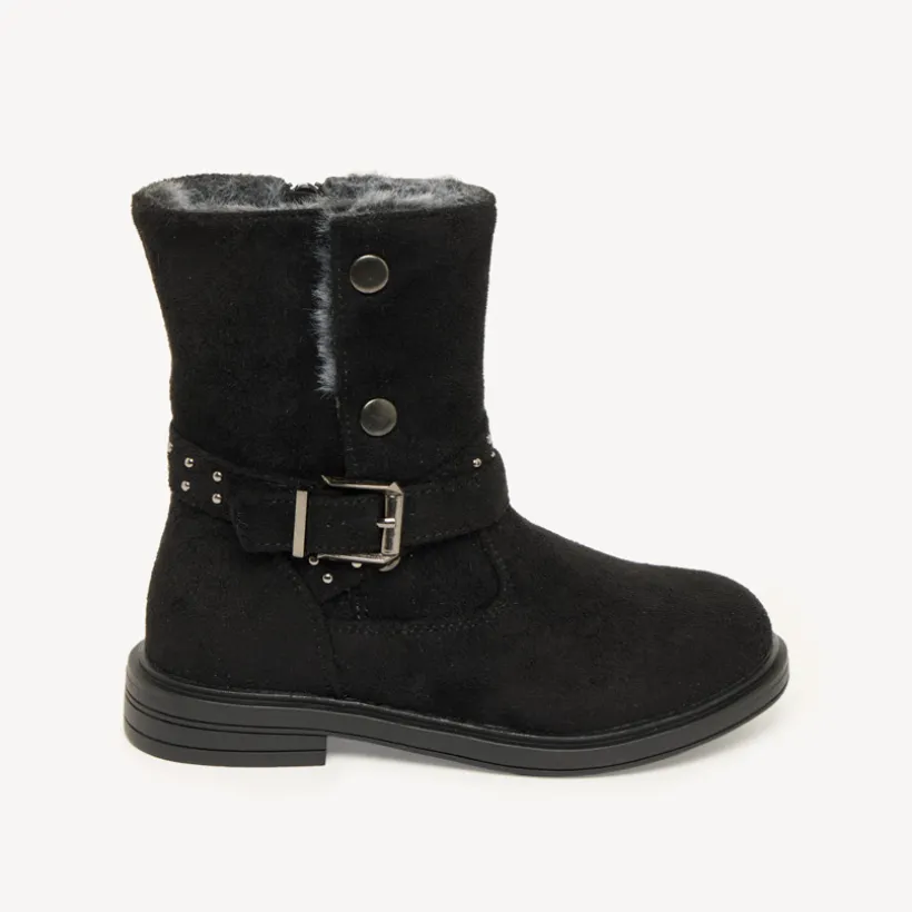 Demi-bottes voor meisjes met rits en nepbont