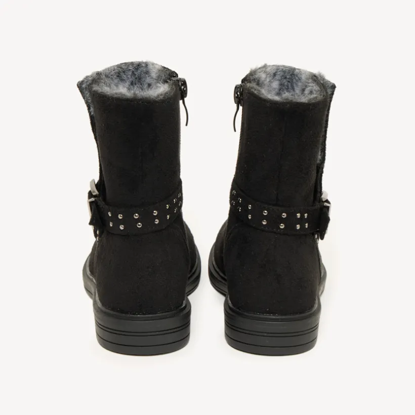 Demi-bottes voor meisjes met rits en nepbont
