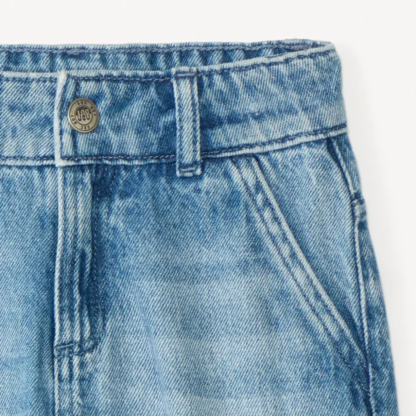 Denim cargo bermuda jongens