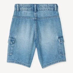 Denim cargo bermuda jongens