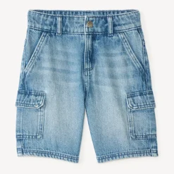 Denim cargo bermuda jongens
