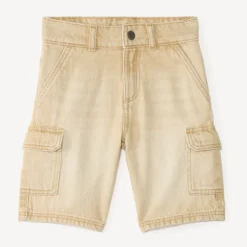 Denim cargo bermuda jongens