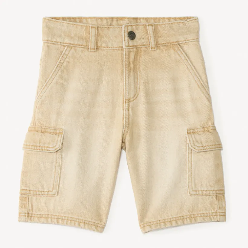 Denim cargo bermuda jongens