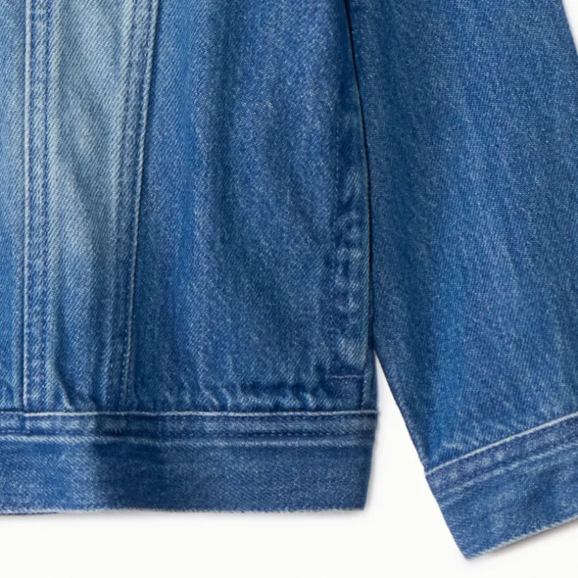 Denimjas met gewassen stone-effect jongens