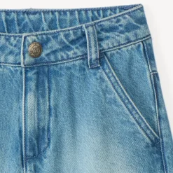 Denim skater bermuda jongens