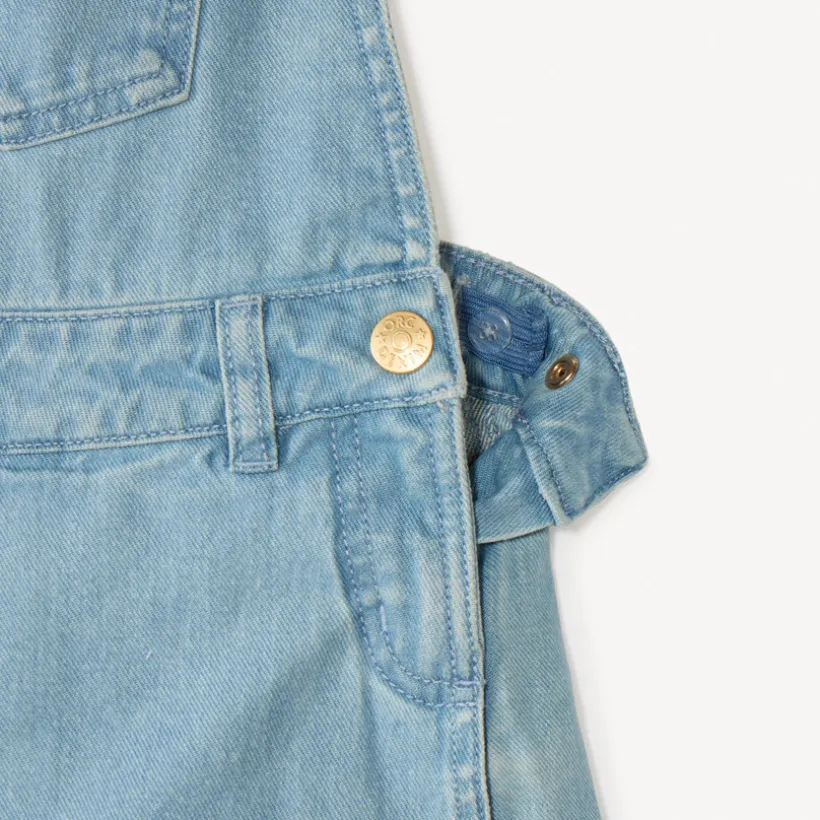 Denim tuinbroekrok meisjes