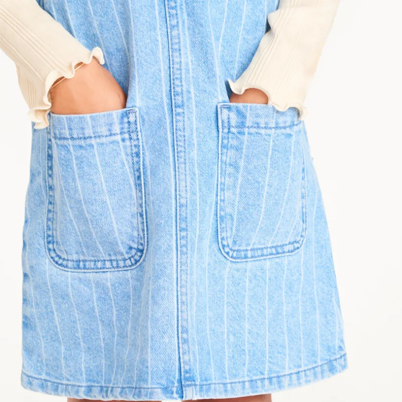 Denim tuinbroek voor meisjes