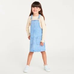 Denim tuinbroek voor meisjes