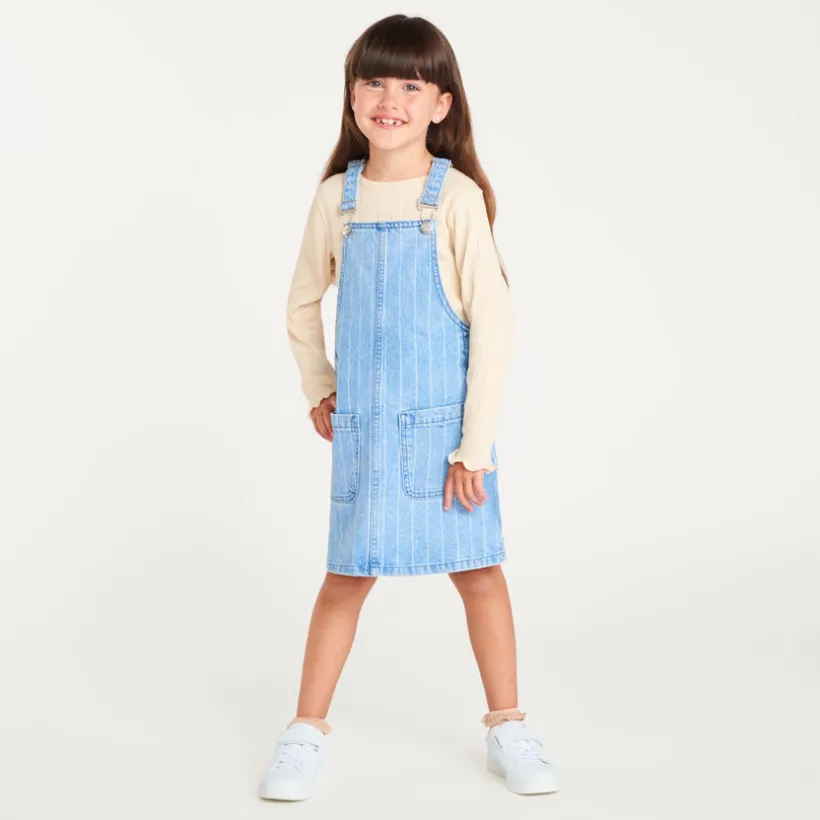 Denim tuinbroek voor meisjes