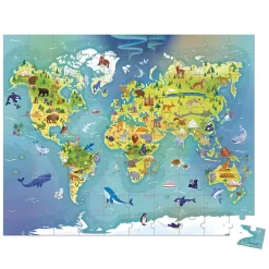 De wereld puzzle 100 stukjes
