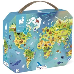 De wereld puzzle 100 stukjes