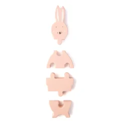 Dierenvormpuzzel in hout - Mrs Rabbit
