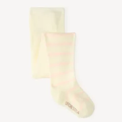 Dikke gestreepte maillot met berenmotief voor babymeisjes