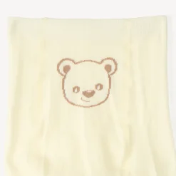 Dikke gestreepte maillot met berenmotief voor babymeisjes