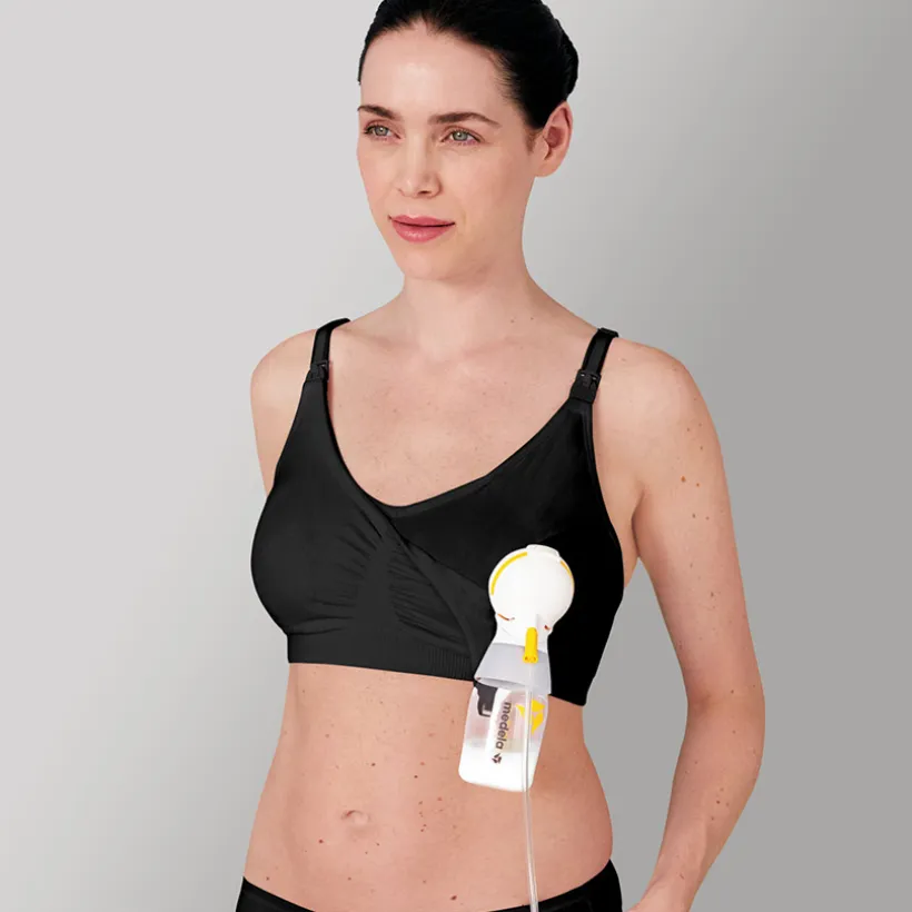 DIVERS SOIN MAMAN SOUTIEN-GORGE D'ALLAITEMENT 3EN1 - NOIR - L