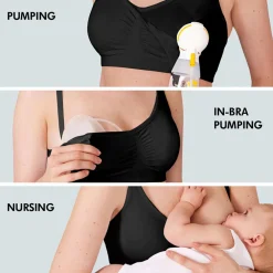 Divers verzorging mama voedingsbeha 3-in-1 zwart M