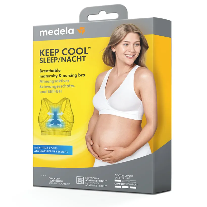 Divers verzorging mama voedings-bh Keep Cool Sleep wit S