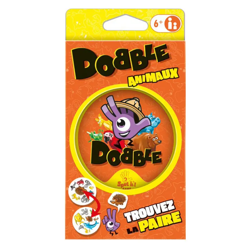 Dobble dieren kaartspel blister eco