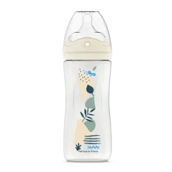 Dodie antikoliekzuigfles met multi-gat speen doorstroom 3, 330 ml, blauw