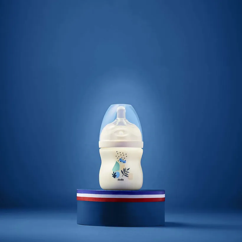 Dodie antikrampfles met multi-gat speen debiet 1 150 ml blauw