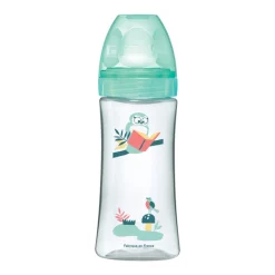 Dodie Initiation+ antikoliekzuigfles 330 ml, speen met 3 snelheden, groen Valentin