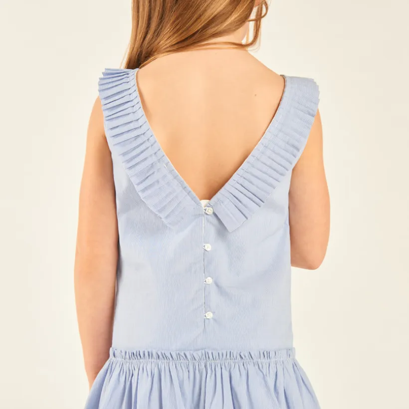Doek jurk met een diepe rug meisjes
